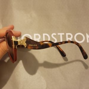 Prada Burnt Orange Baroque Sunglasses